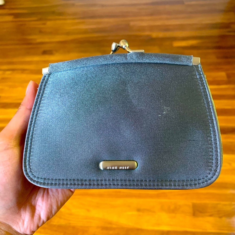 Nine West Silver Wallet / Coin Purse